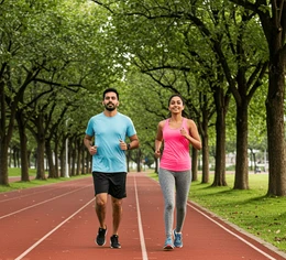 jogging track at Prestige City Indirapuram siddharth vihar