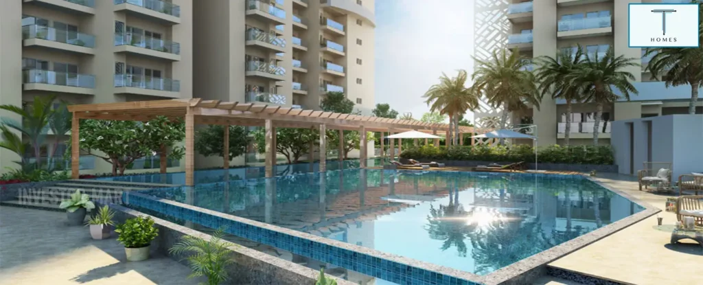 Swimming pool at Prestige City Indirapuram